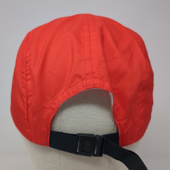 Selkirk 5 Panel Cap Red One Size Adjustable Breathable Lightweight Polyester - Picture 5 of 8
